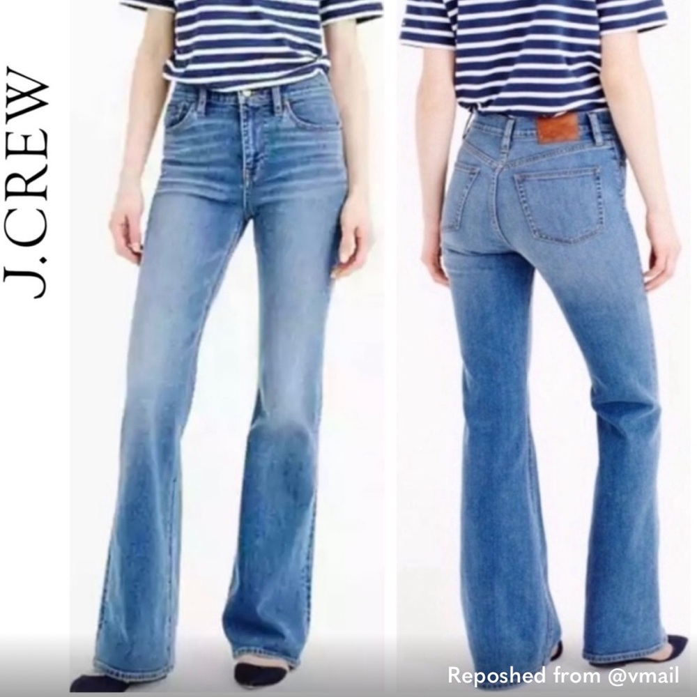 J. Crew Dark Blue Flare Jeans